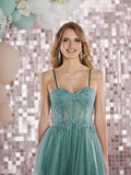 Bronte by Tiffany’s tulle prom dress ballgown 4 colours royal, sage, red, periwinkle