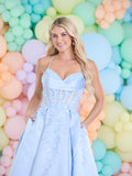INESSA by Tiffanys satin ballgown prom dress
