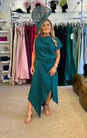 Kevan Jon Della dress in british racing green