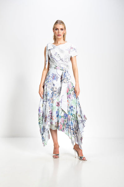 Kevan Jon Emilia pleat dress in ombré floral