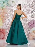 Nevada  by Tiffany’s taffeda prom dress ballgown 2 colours red, green