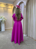 Kevan Jon Serena skater fit and flare dress in bright pink