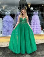 Mascara emerald green prom dress Ballgown MC12306