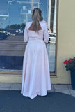 Kevan Jon Betty B skater flare dress in Ice Pink