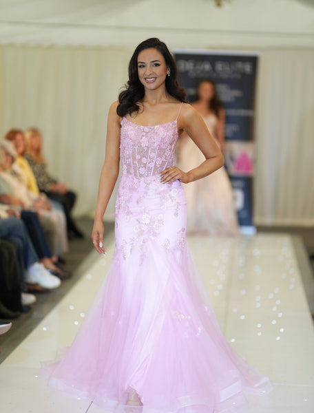 Bea fishtail prom dress by Tiffanys