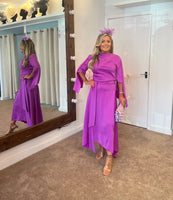 Kevan Jon Como dress in amethyst purple