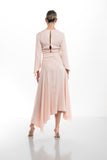 Kevan Jon Como dress in quartz nude