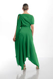 Kevan Jon Didi drape dress in Kelly green