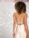 Alessi  by Tiffanys satin corset prom dress