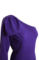 Carmen purple one shoulder midi dress - one size fits 8-12