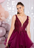 Cheri by Tiffanys layered ballgown prom dress