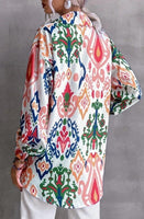 Connie multi patterned blouse