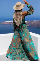 Sophie patterned bandeau maxi dress