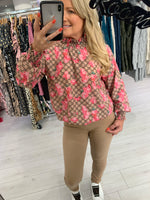 Giselle blossom print blouse - one size 4 colours - fits 6-14