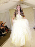 Carly lemon layered ballgown prom dress