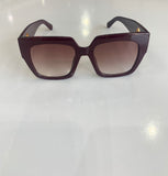Fifi chestnut brown F detail sunglasses
