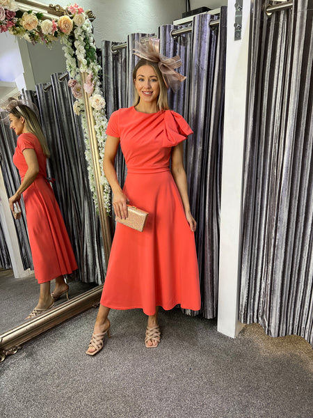 Coral tea best sale length dress