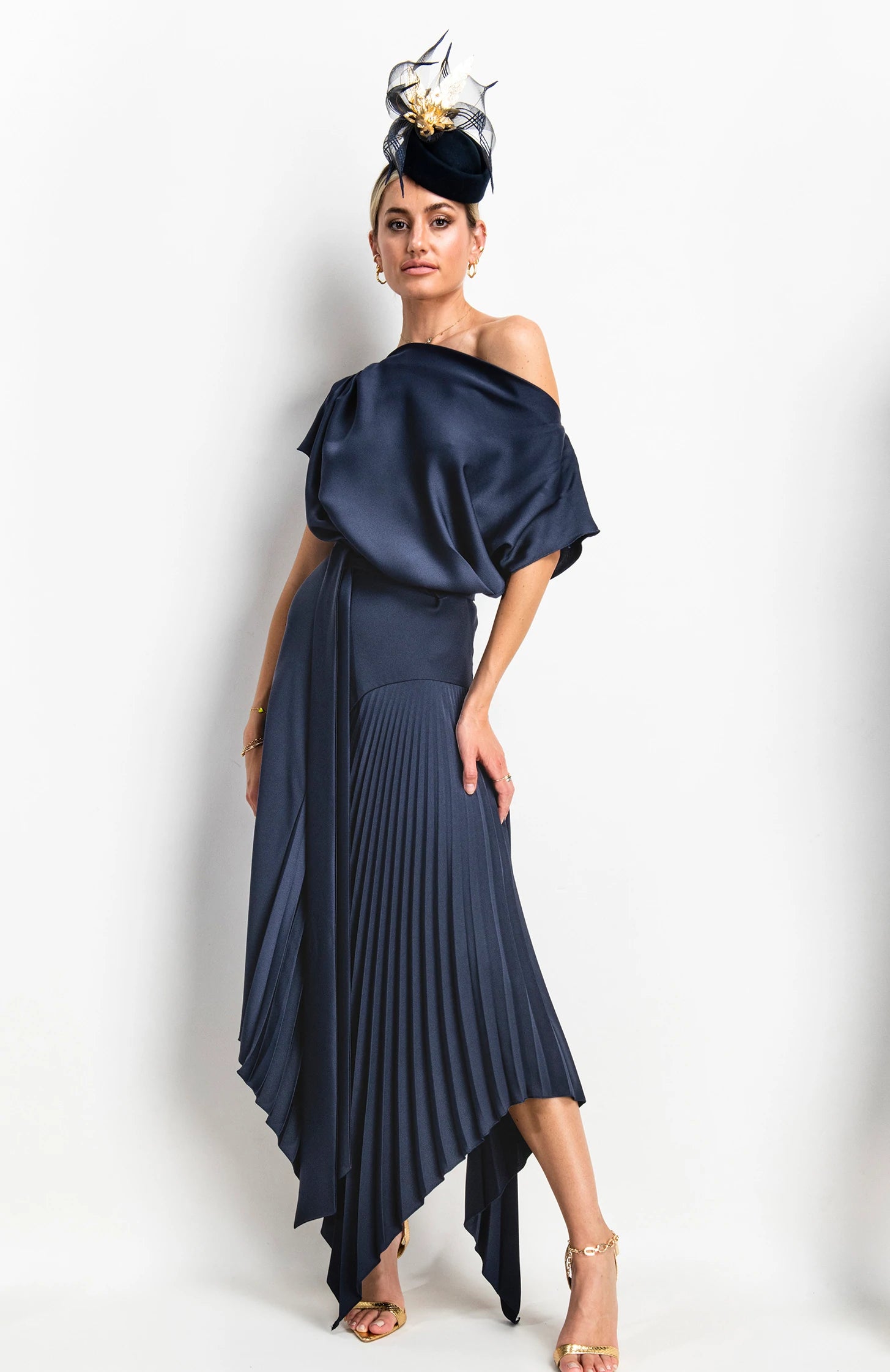 Kevan Jon mila dress navy – Deja Elite Boutique