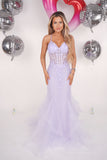 Luna lilac mermaid prom dress
