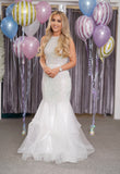 Chelsea diamanté fishtail mermaid prom dress by Tiffanys