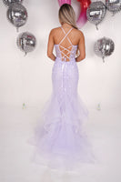 Luna lilac mermaid prom dress