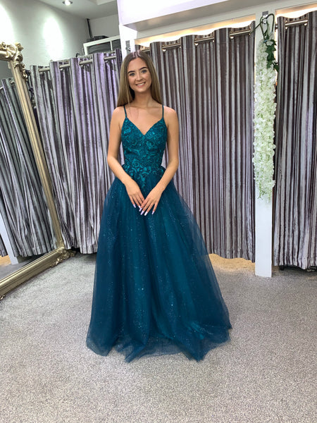 Fearne Forrest green sparkle prom dress, ballgown, bridesmaid dress Deja Elite Boutique Fearne Forrest green sparkle prom dress, ballgown, bridesmaid dress Deja Elite Boutique