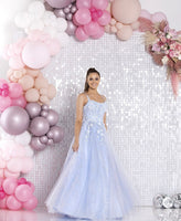 Titania by Tiffanys tulle ballgown prom dress pink, baby blue