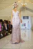 Analyse glitter fishtail prom dress