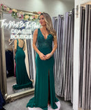 Siren sleek sparkle full length formal prom dress