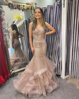 Tiffanys Melody fishtail prom dress