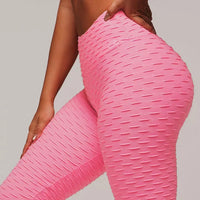 Squat proof waffle sports leggings - 6 colours - one size