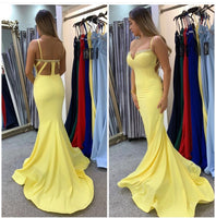 Pia Michi 11265 lemon fishtail prom dress size 6 - ex sample sale