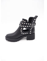 Smart casual chunky stud ankle boots