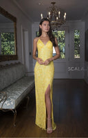 Scala gown 47542 sunflower, vanilla, rose