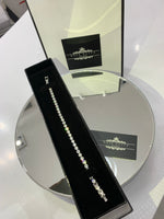 Delicate 3 mm Swarovski Crystal elements tennis bracelet