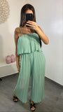 Com - pleat the look . Pleated jumpsuit - 6 colours - one size
