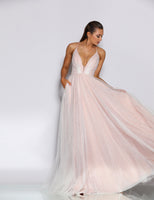 Polly sparkle ballgown prom dress JX2022