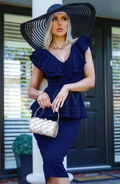 frill top bodycon dress One Shoulder Sleeveless Frill Mini Bodycon Summer Dress by Wolddress Birthday Party